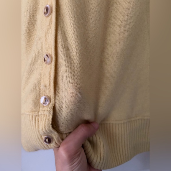 Free People Nocturnal Solid Wool-Cashmere Cardigan - Oil Painting - Large - Picture 12 of 16